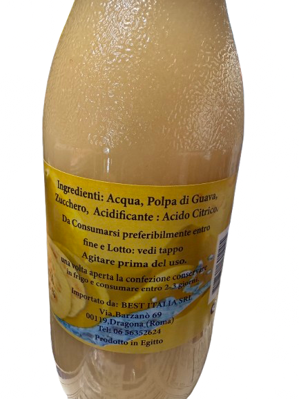 “Succo con polpa di guava  – 1L (bottiglia in vetro)