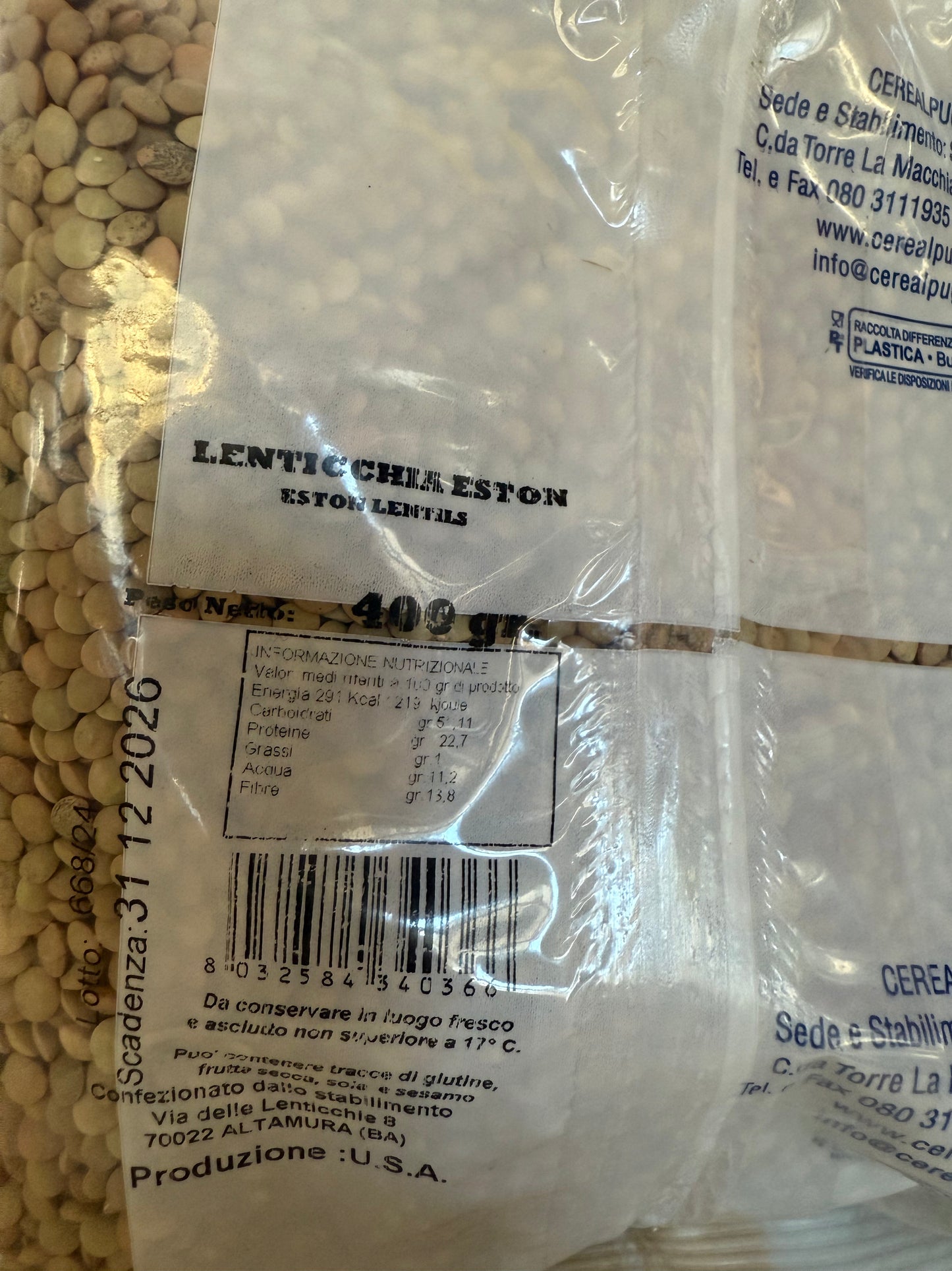 Lenticchie marroni – 400g