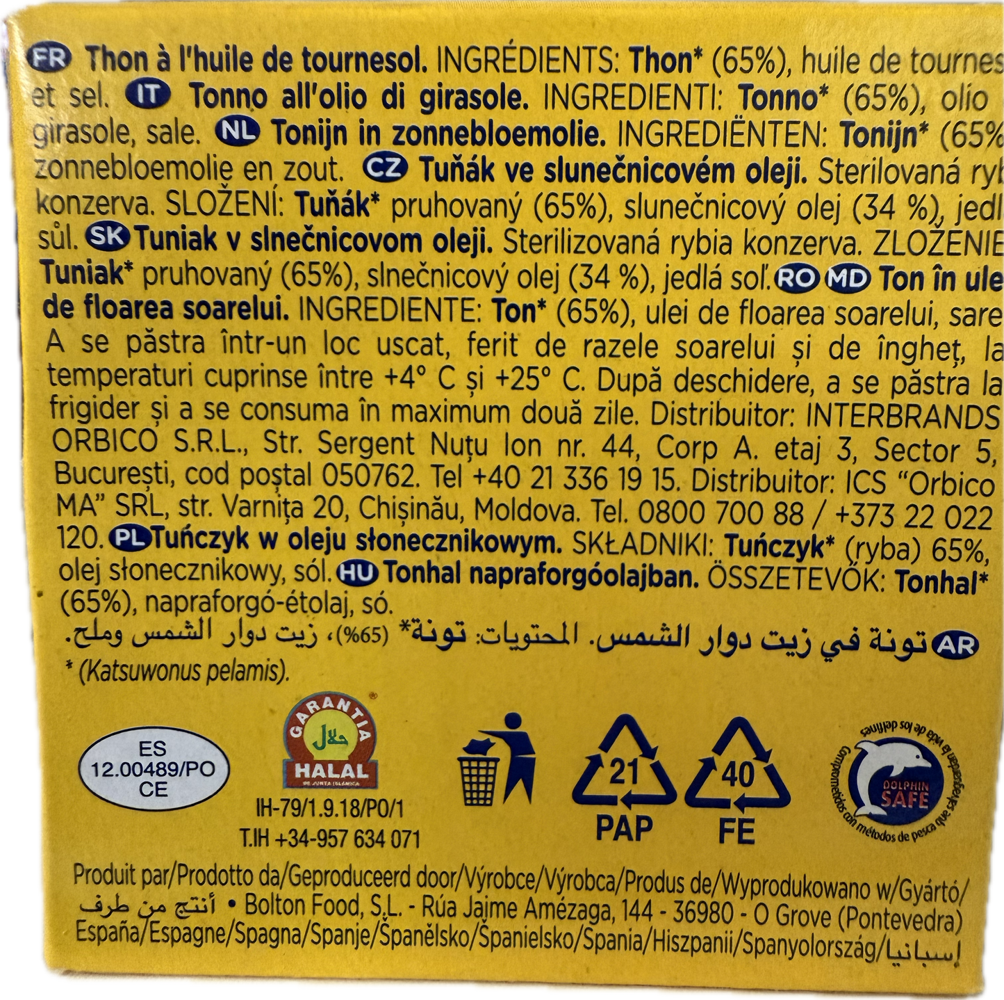 “Tonno Isabel all’olio di girasole 80g