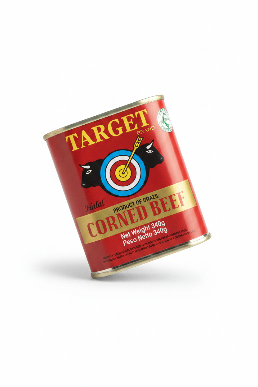 Corned Beef Halal Target Brand 340g – Foto Professionale