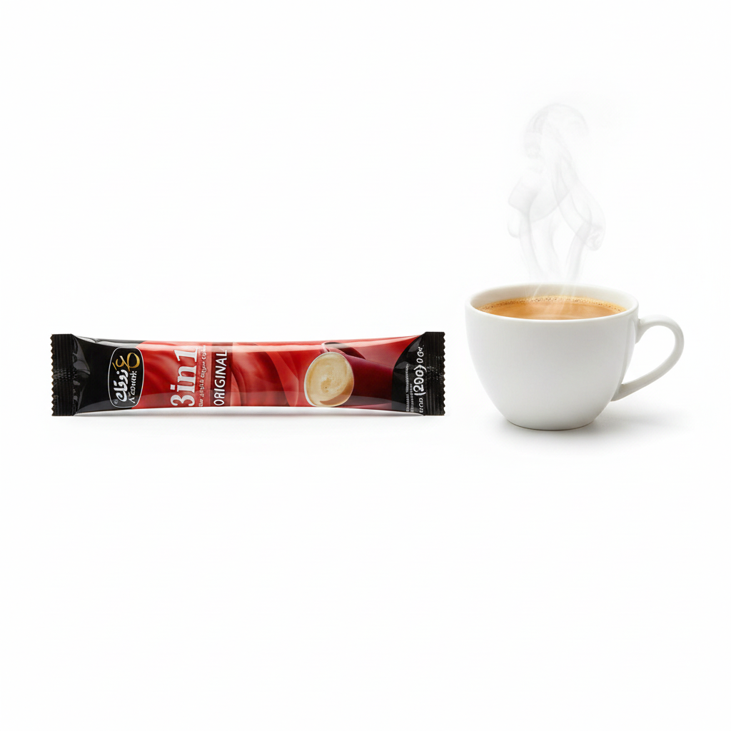 Caffè Istantaneo A'zawek 3in1 Original – قهوة سريعة الذوبان محلاة