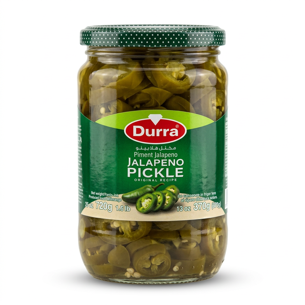 Durra Peperoncini Jalapeño a Fette in Salamoia – 720 g