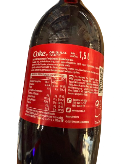“Coca-Cola – 1,5L (provenienza estera)