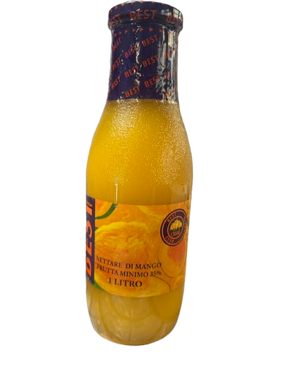 “Succo con polpa di mango – 1L (bottiglia in vetro)