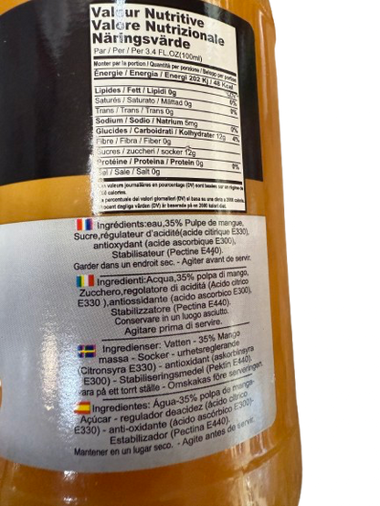 “Succo di mango – 1L (bottiglia in vetro)