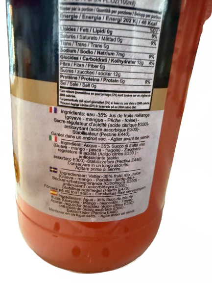 Succo di cocktail – 1L (bottiglia in vetro)