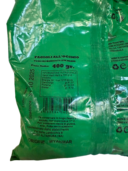 Fagioli dall’occhio – 400g