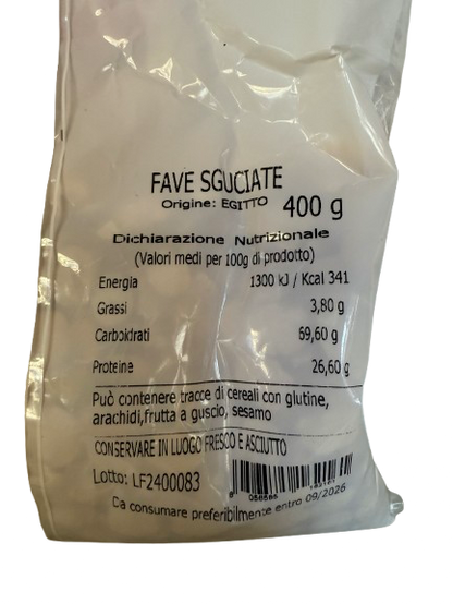 Fave sgusciate secche – 400g