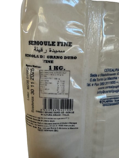 Semola di grano duro fine – 1kg