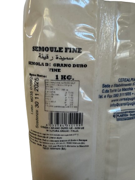 Semola di grano duro media – 1kg