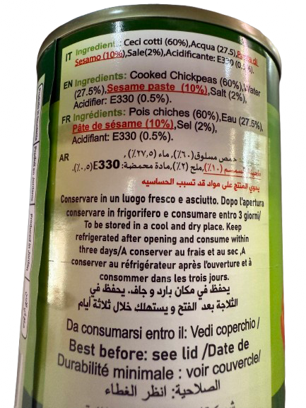 “Hummus con tahina – 370g