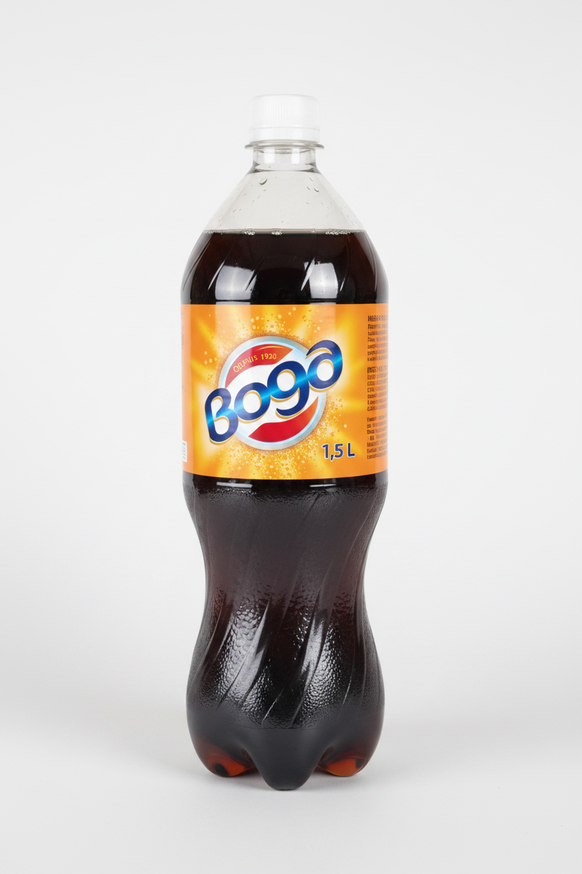 Boga Bibita Gassata 1,5L – Foto Professionale