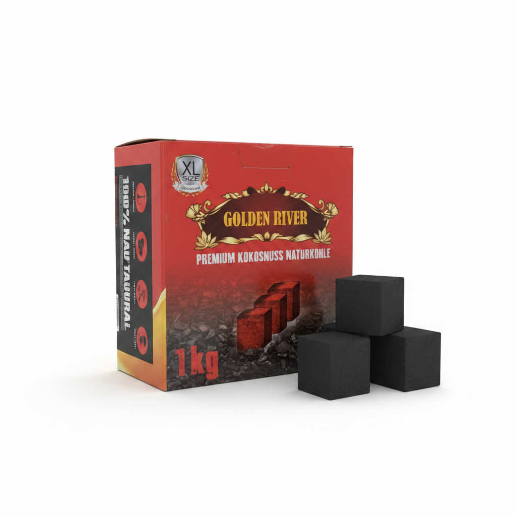 Golden River Charcoal - Professional Product Shot