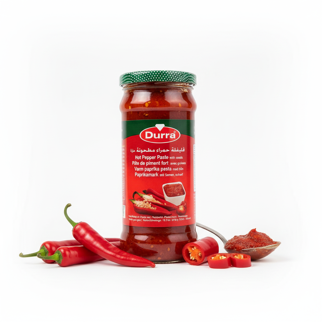 Pasta di Peperoncino con Semi Durra – Hot Pepper Paste | فليفلة حمراء مطحونة حارة