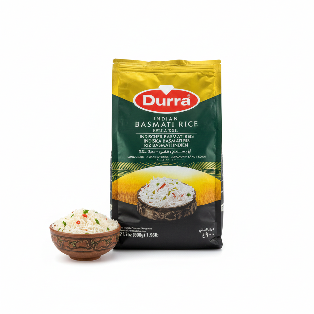 Riso Basmati Indiano Durra – Sella XXL | أرز بسمتي هندي سيلا XXL