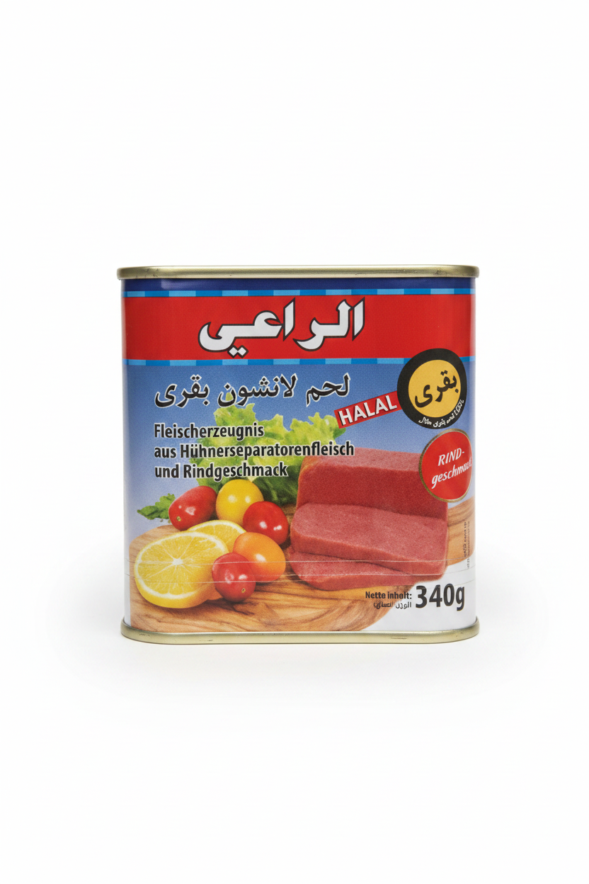 Luncheon Meat Halal Al Raei 340g – Foto Professionale
